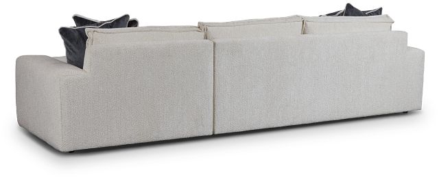 Nest Light Beige Fabric Right Chaise Sectional