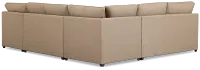 Tate Brown Fabric Medium Right Chaise Sectional