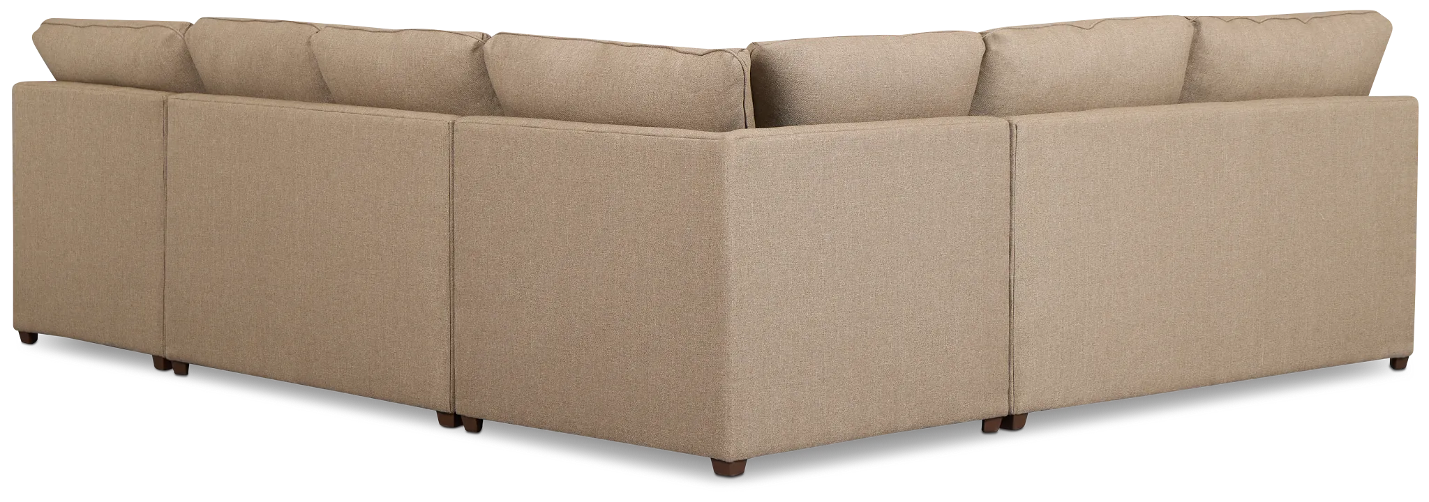 Tate Brown Fabric Medium Right Chaise Sectional