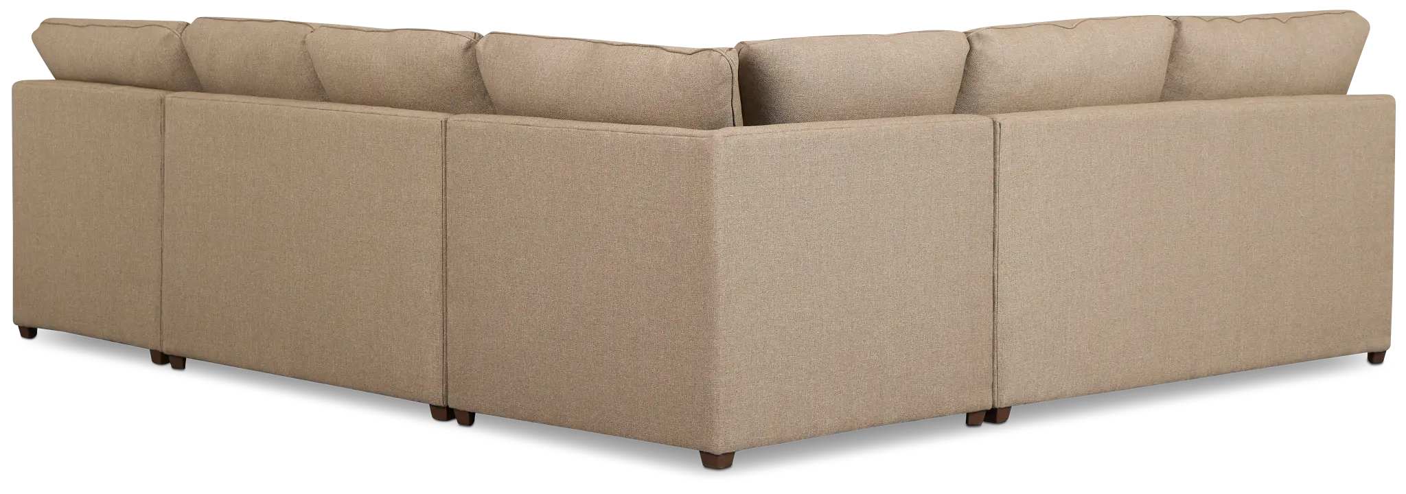 Tate Brown Fabric Medium Right Chaise Sectional Tate Brown Fabric Medium Right Chaise Sectional
