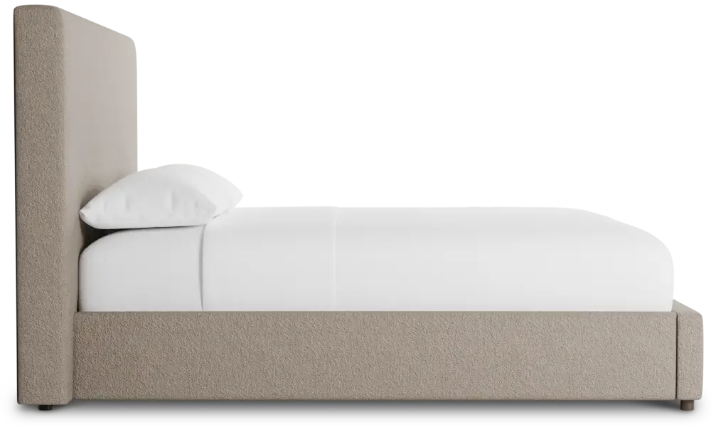 Grayton Elite Brown 54" Upholstered Platform Bed Grayton Elite Brown 54" Upholstered Platform Bed