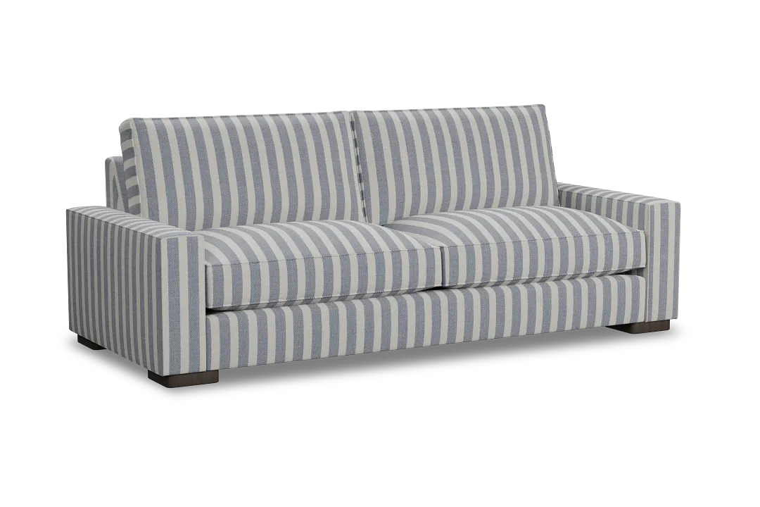 Edgewater Sea Lane Dark Blue 96" Sofa W/ 2 Cushions