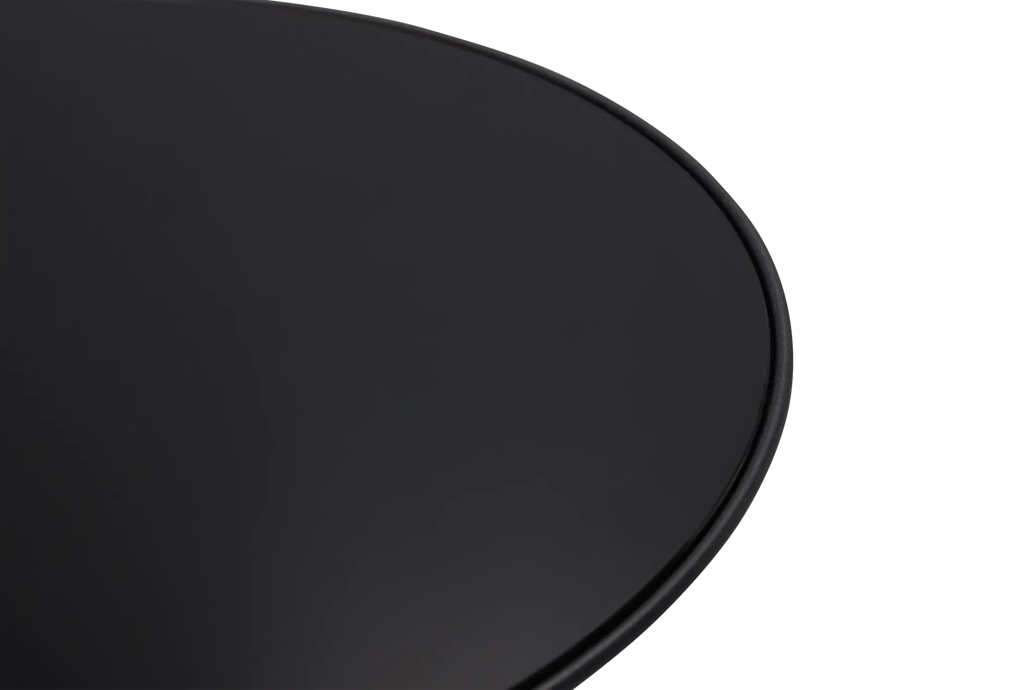 Ambrose Black Glass Round End Table Ambrose Black Glass Round End Table