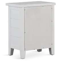 Bismark White Storage Accent Table