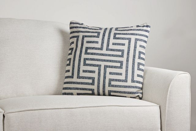 Doric Blue 20" Accent Pillow