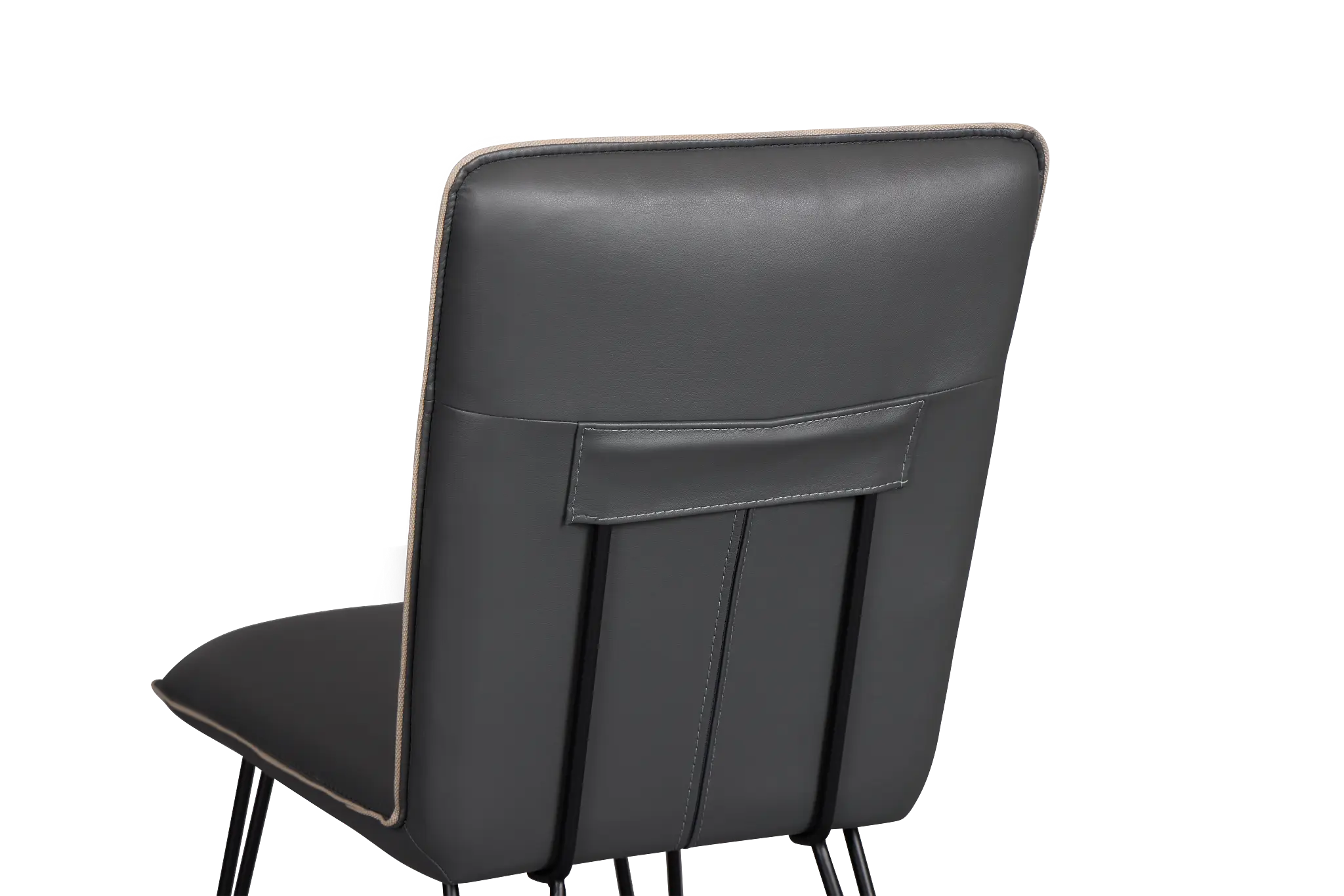 Demi Dark Gray Upholstered Side Chair Demi Dark Gray Upholstered Side Chair