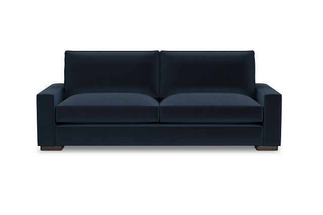 Edgewater Joya Dark Blue 96" Sofa W/ 2 Cushions