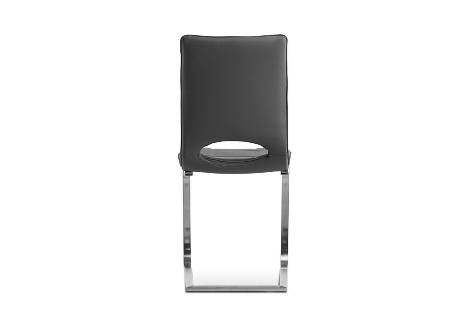 Stella Dark Gray Stnl Steel Upholstered Side Chair Dining Room