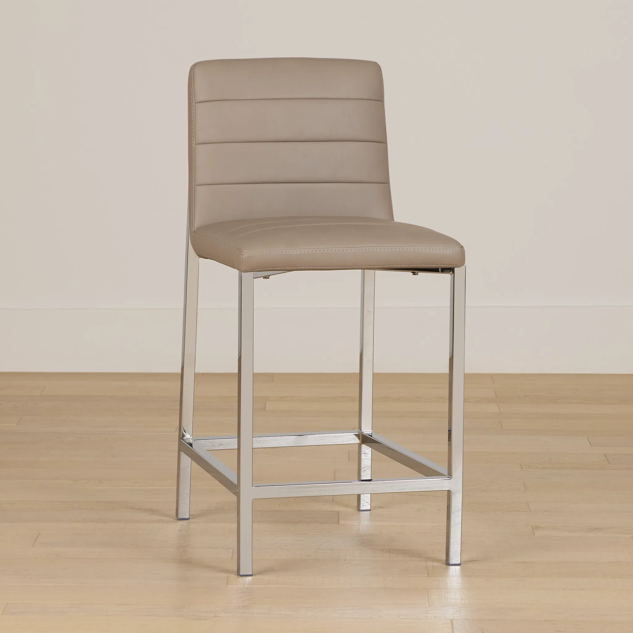 Amalfi Taupe 24" Upholstered Barstool