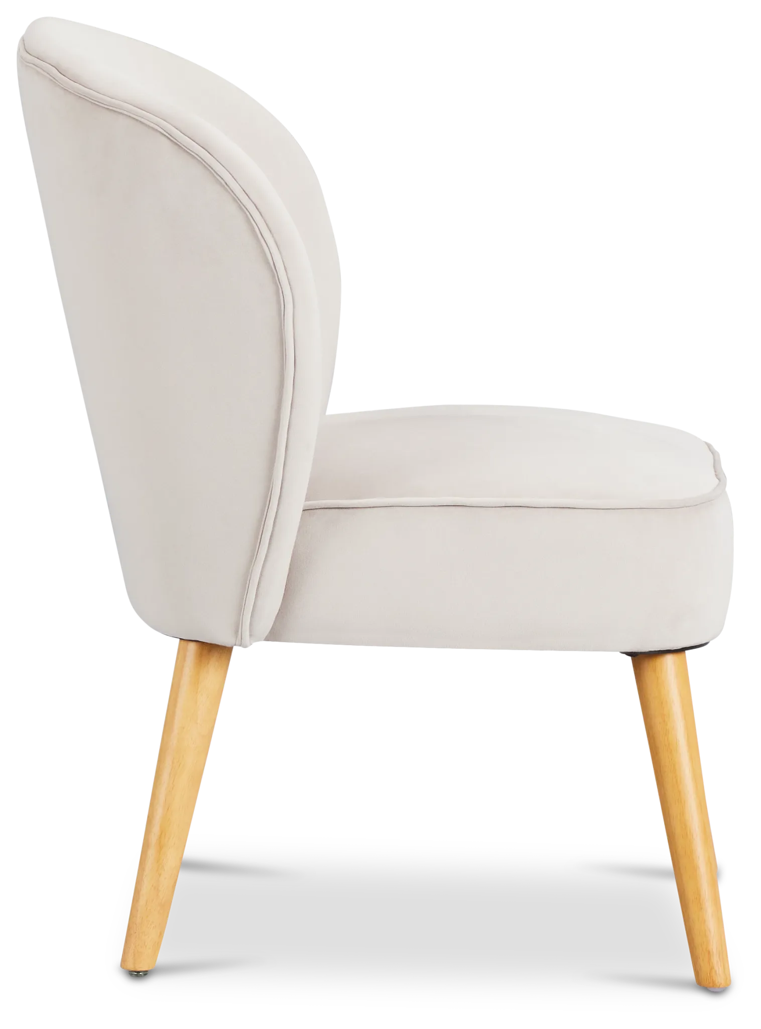 Kate Light Gray Velvet Accent Chair