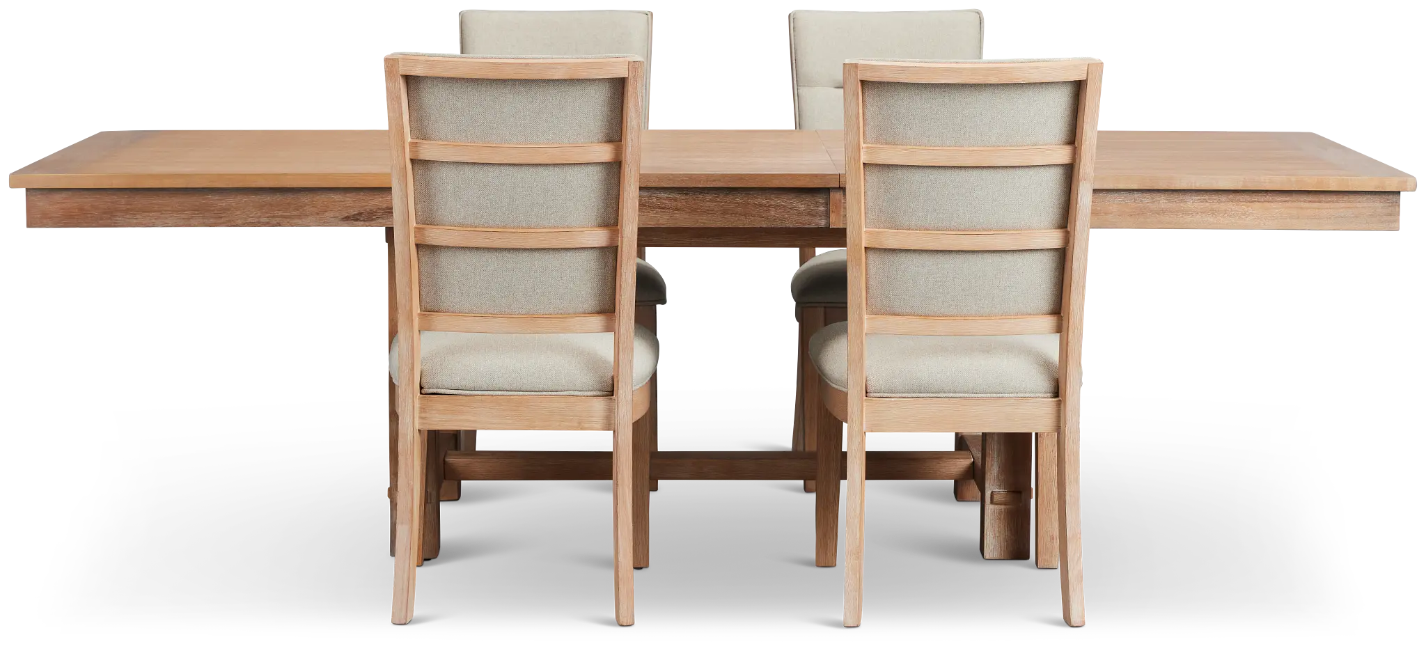 Park City Light Tone Rectangular Table & 4 Upholstered Chairs Park City Light Tone Rectangular Table & 4 Upholstered Chairs