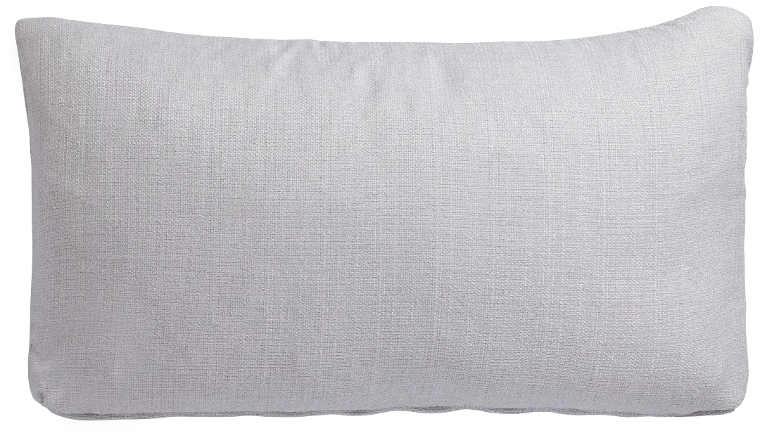 Zeke Light Gray Lumbar Accent Pillow