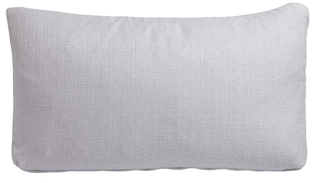 Zeke Light Gray Lumbar Accent Pillow