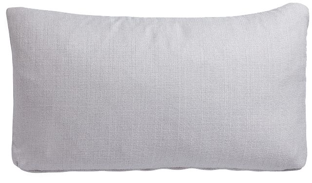 Zeke Light Gray Lumbar Accent Pillow
