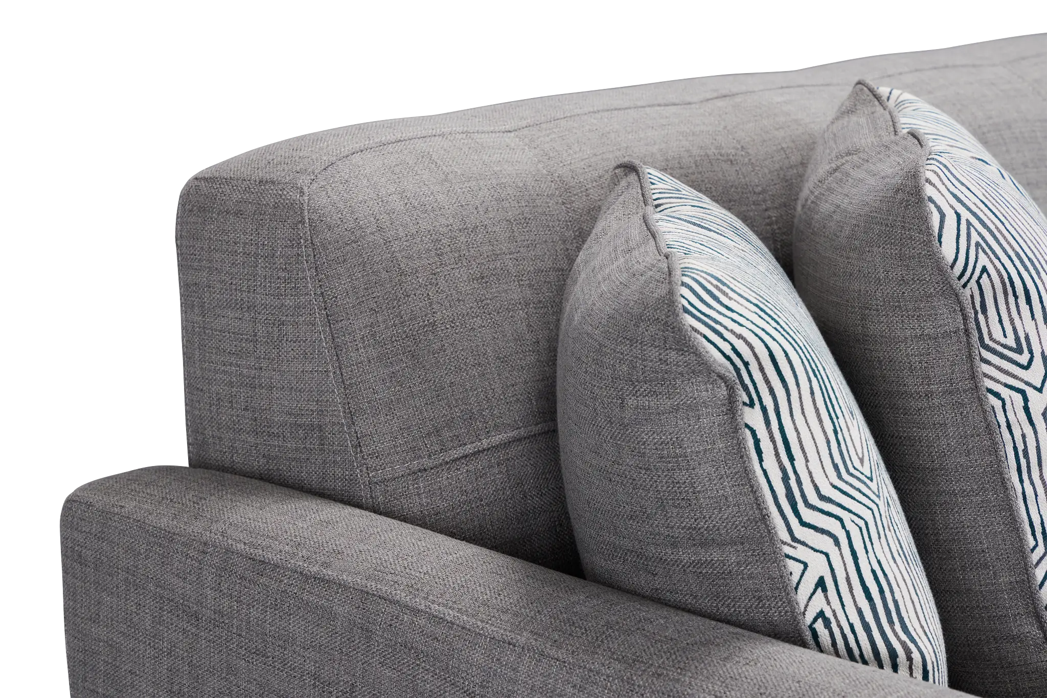 Raya Light Gray Fabric Chaise Sectional Raya Light Gray Fabric Chaise Sectional