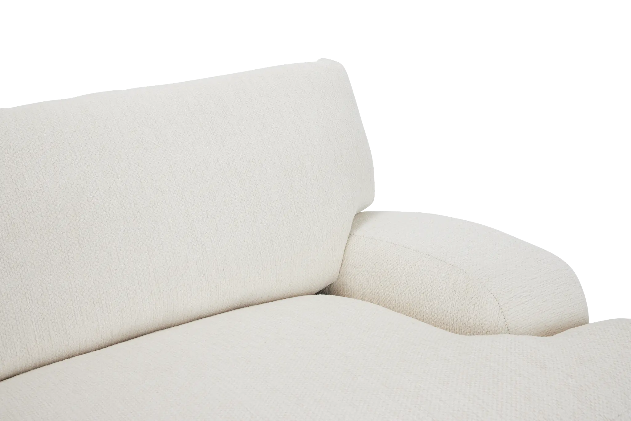 Alpha White Fabric Left Chaise Sectional Alpha White Fabric Left Chaise Sectional