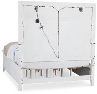 Heron Cove White Panel Bed With Lights