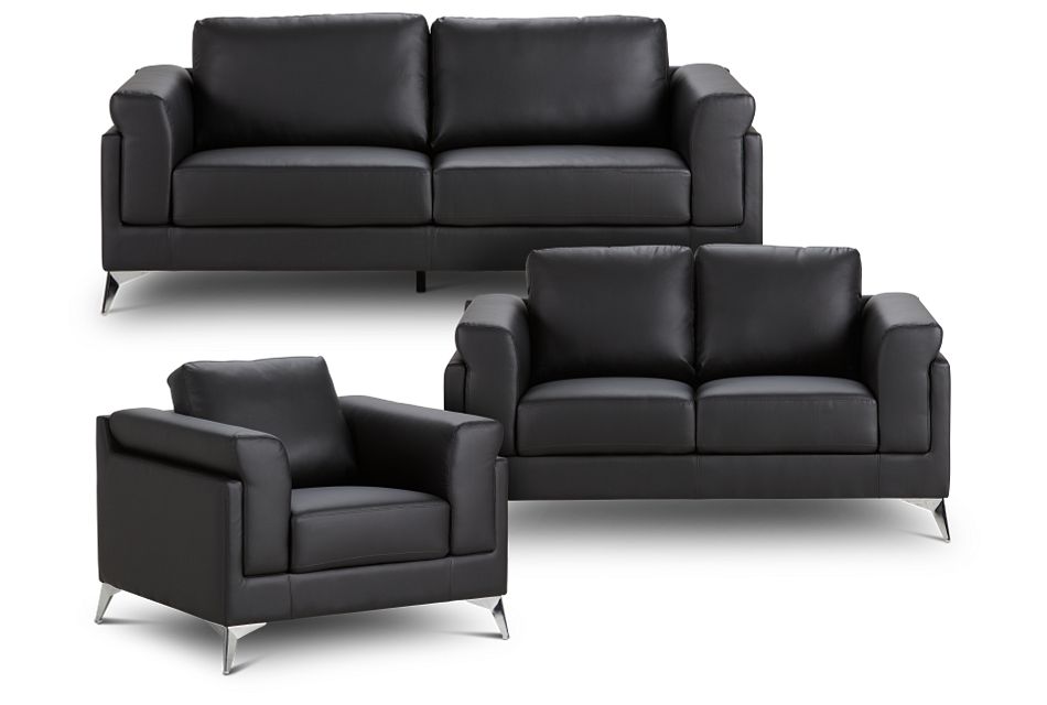 Gianna Black Micro Living Room