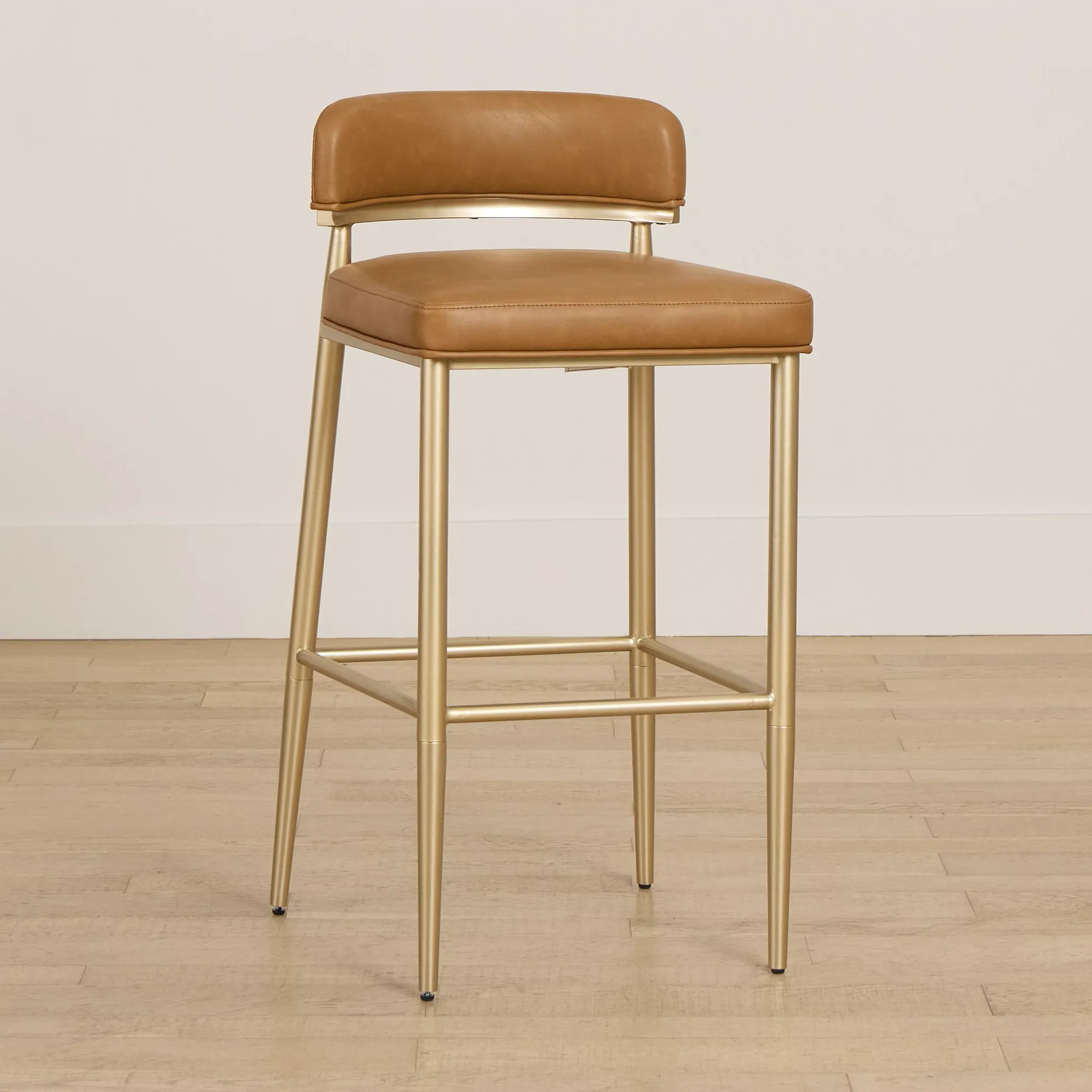 Wren Brown Fabric Adjustable Barstool