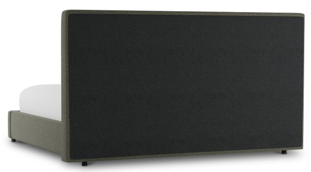 Grayton Sutton Green 54" Upholstered Platform Bed