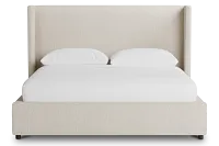 Captiva Revenue Beige 48" Upholstered Shelter Bed