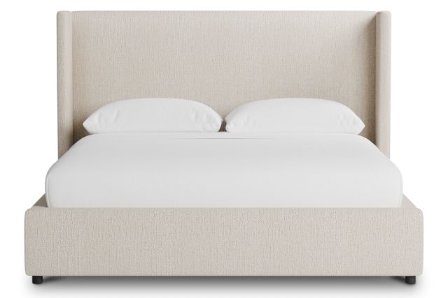 Captiva Revenue Beige 48" Upholstered Shelter Bed