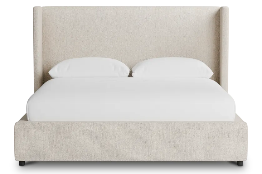 Captiva Revenue Beige 48" Upholstered Shelter Bed