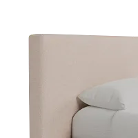 Grayton Elite Light Taupe 44" Upholstered Platform Bed