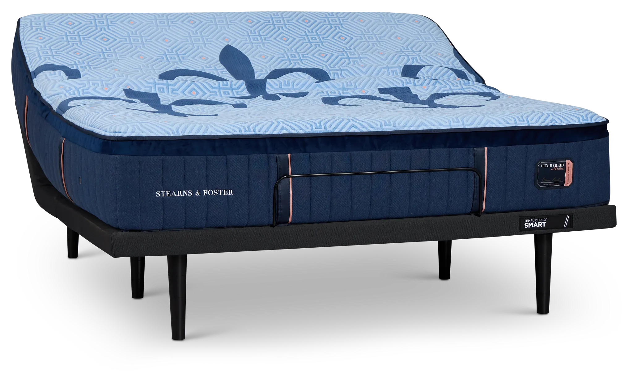 Stearns & Foster Lux Estate Elite Soft Hybrid 14" Soft Ergo Smart Adjustable Mattress Set