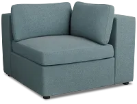 Destin Sutton Blue Fabric Corner Chair