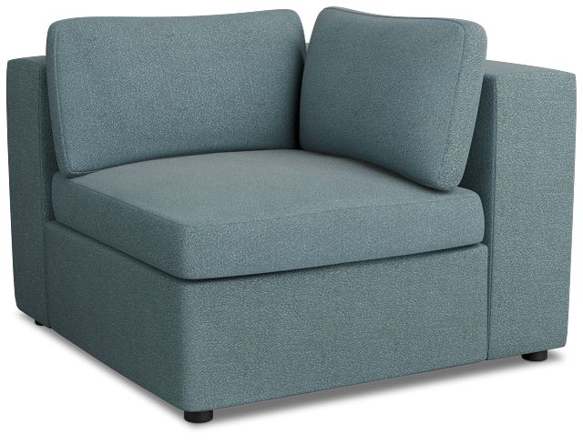 Destin Sutton Blue Fabric Corner Chair