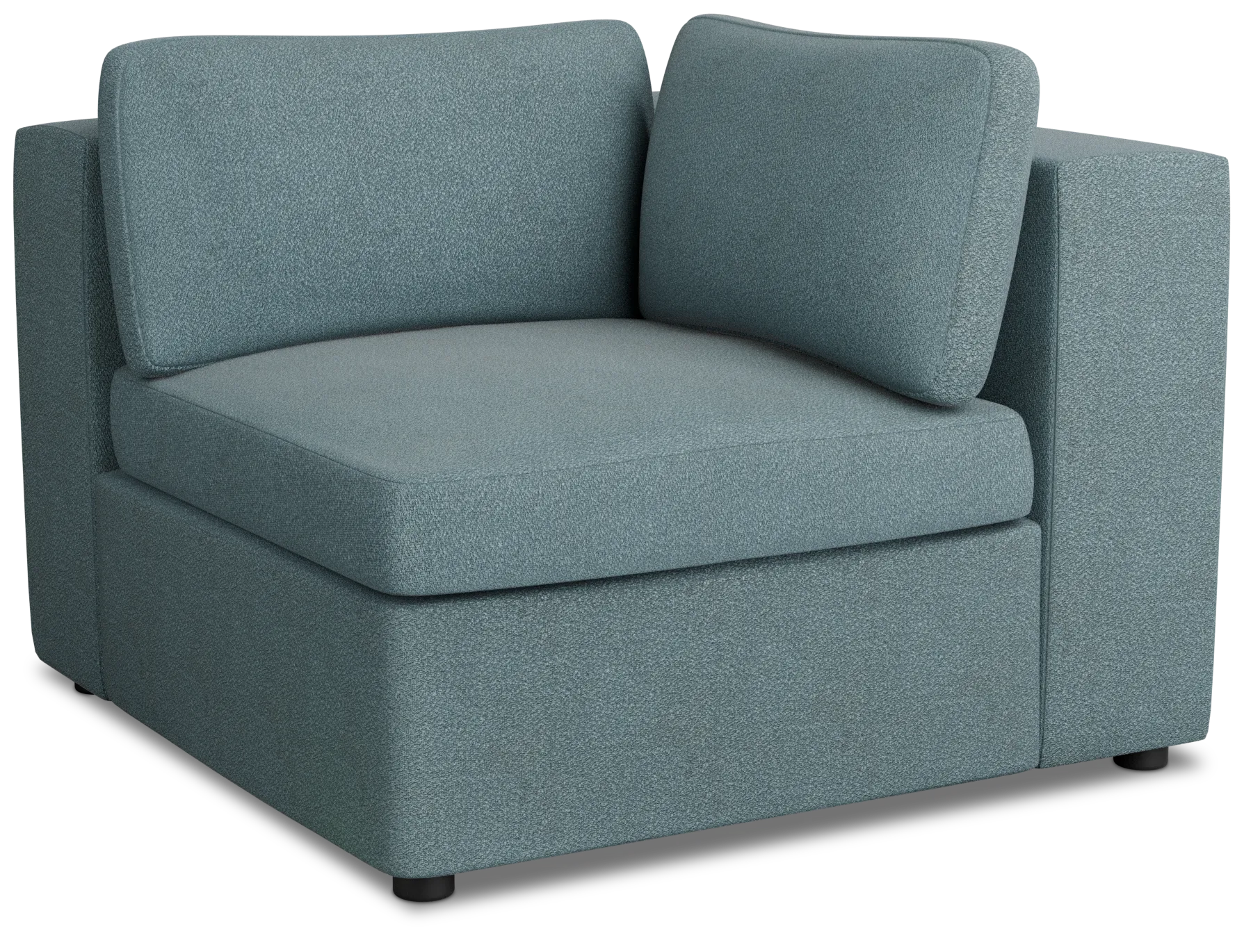 Destin Sutton Blue Fabric Corner Chair