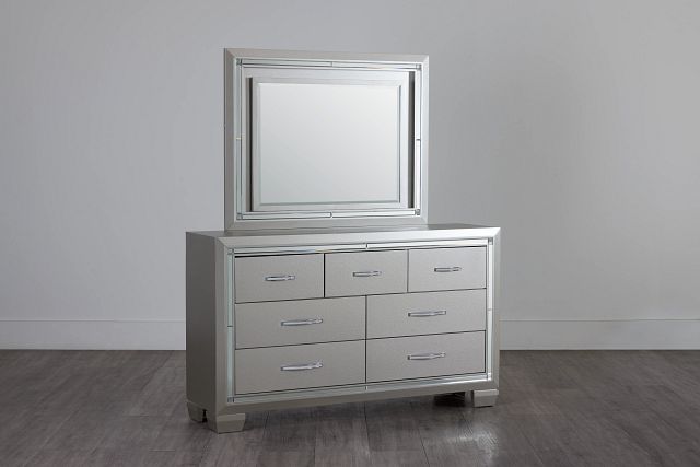 Platinum Silver Dresser & Mirror (0)