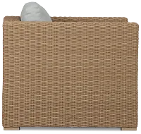 Montecito Light Tone Chair With Light Blue Cushions