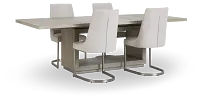 Madden Light Tone Rect Table & 4 Chairs