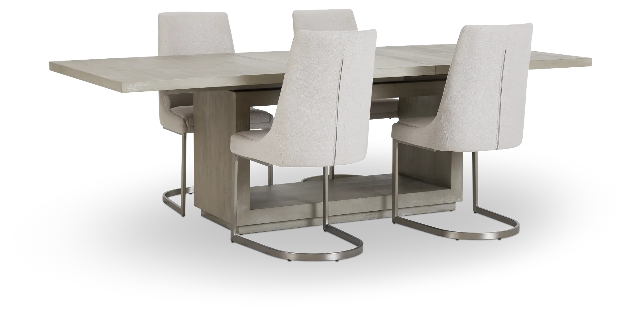 Madden Light Tone Rect Table & 4 Chairs