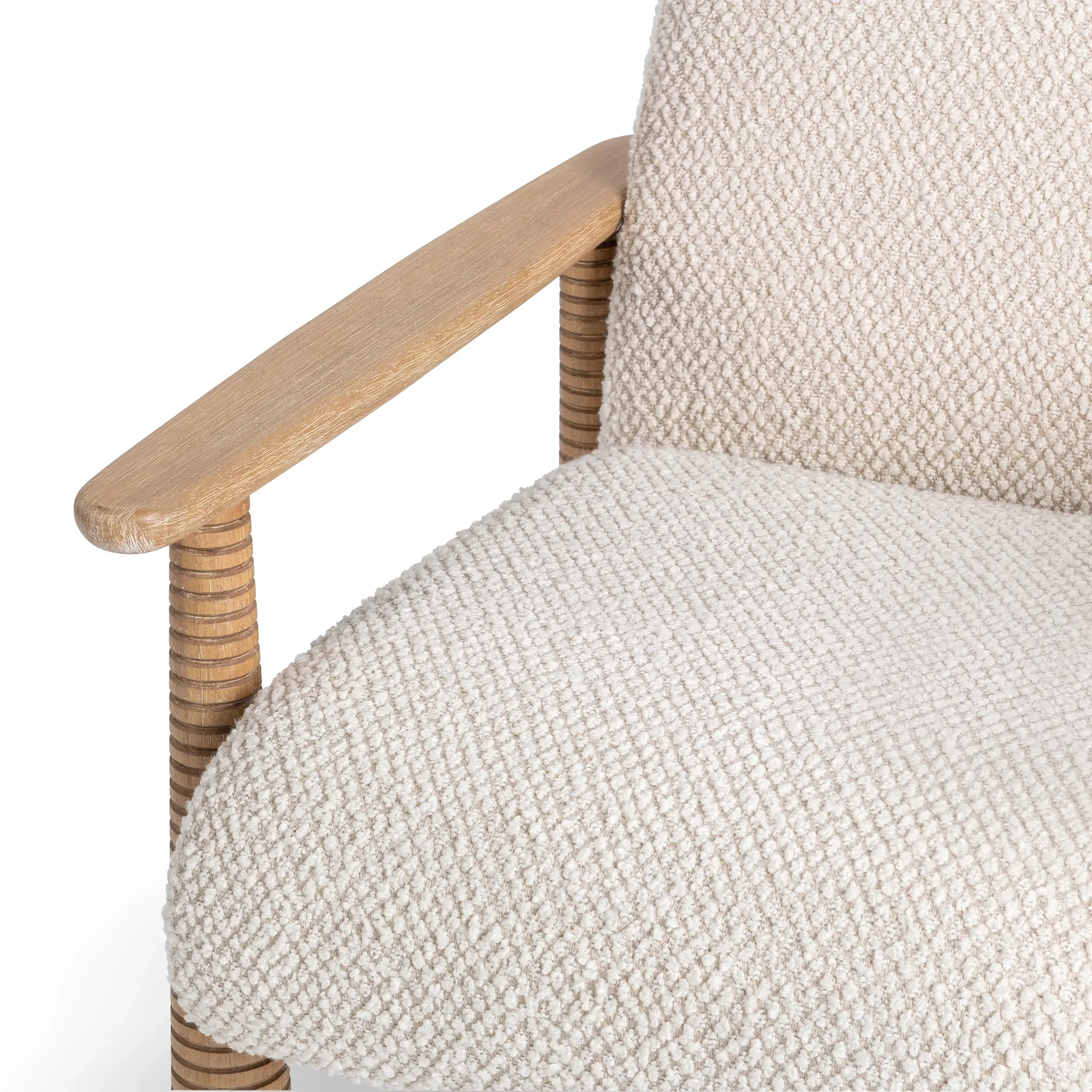 Cozy Beige Fabric Accent Chair Cozy Beige Fabric Accent Chair