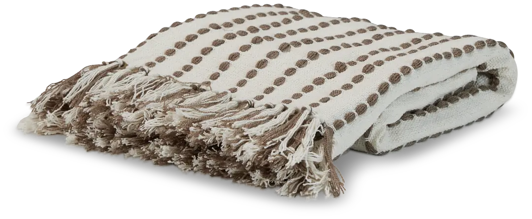 Addison Taupecotton 60" X 90" Throw Addison Taupecotton 60" X 90" Throw