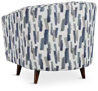Staccato Navy Fabric Accent Chair