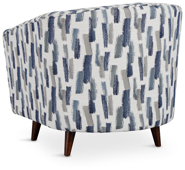 Staccato Navy Fabric Accent Chair