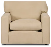 Hudson Beige Fabric Chair