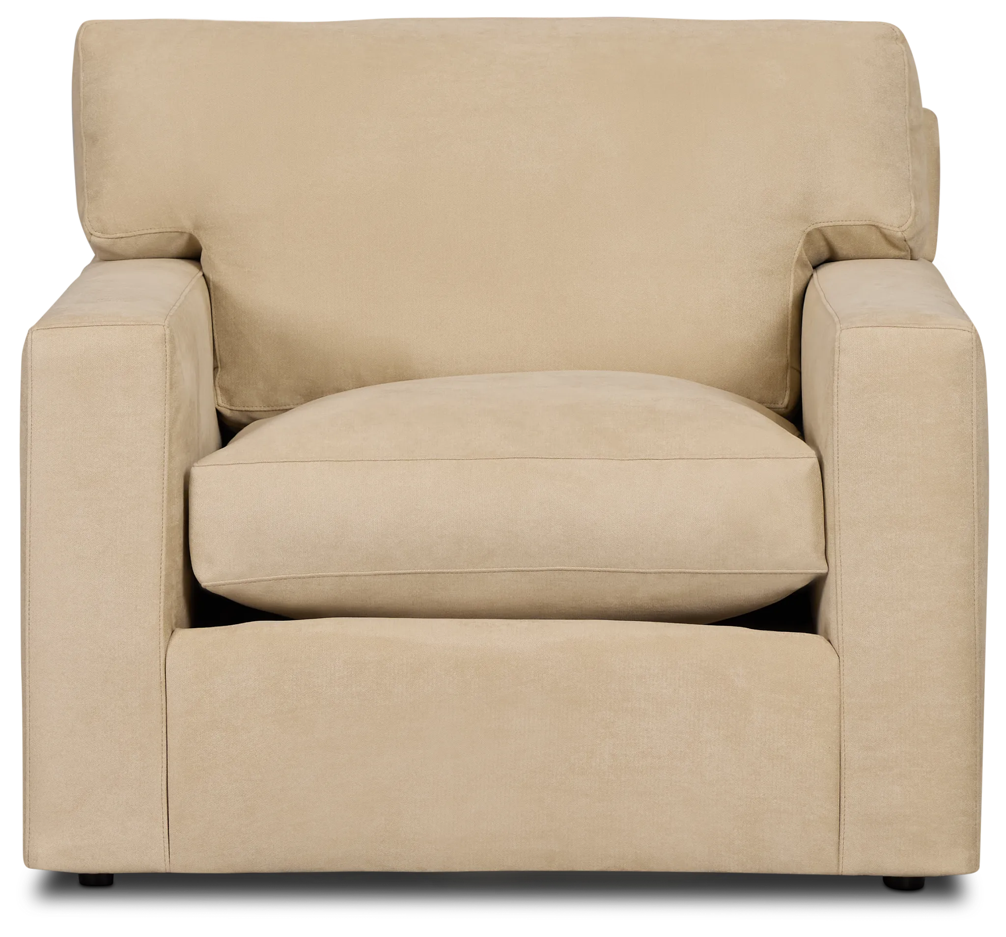 Hudson Beige Fabric Chair