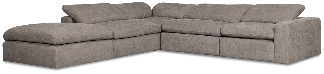 Drift Dark Gray Fabric Medium Dual Power Left Bumper Sectional Drift Dark Gray Fabric Medium Dual Power Left Bumper Sectional