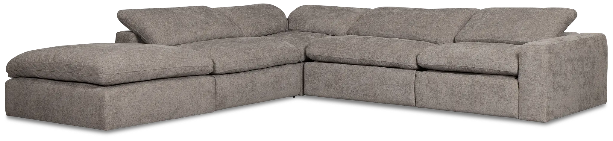 Drift Dark Gray Fabric Medium Dual Power Left Bumper Sectional Drift Dark Gray Fabric Medium Dual Power Left Bumper Sectional