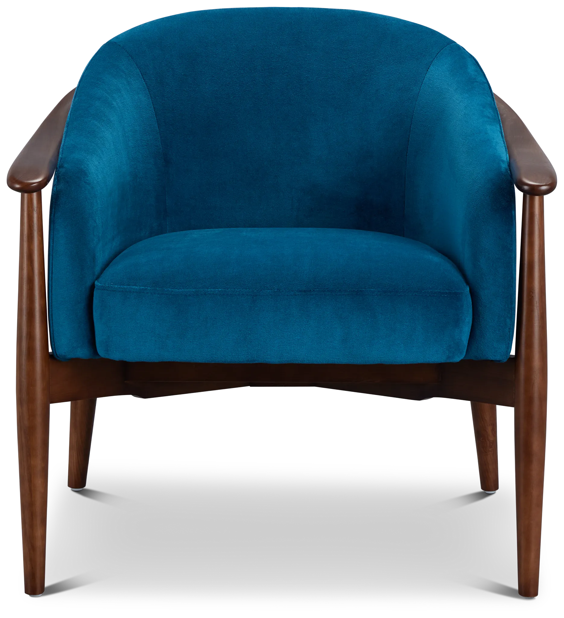 Nova Blue Velvet Accent Chair