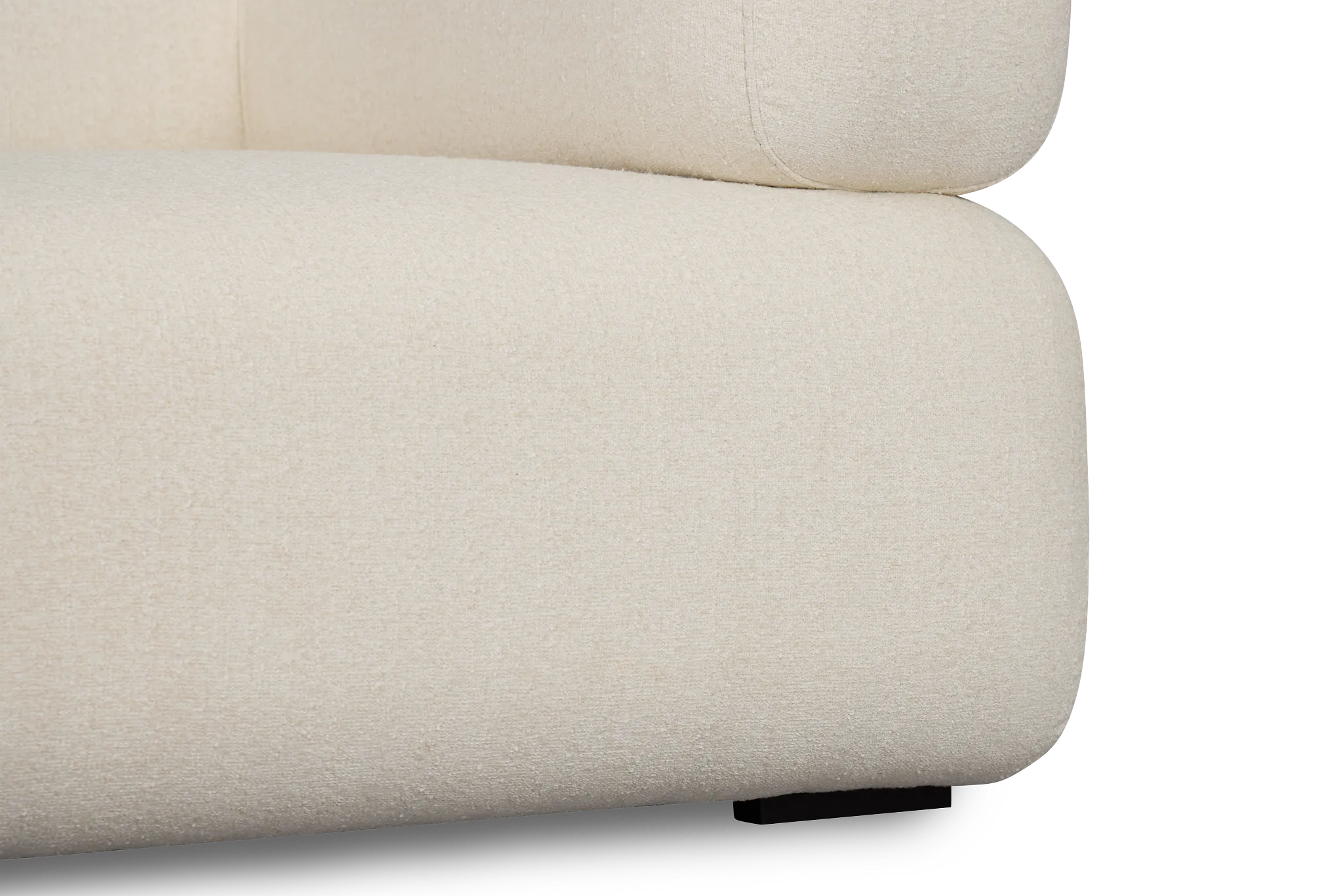 Celeste Light Beige Fabric 2-piece Modular Sofa