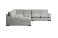 Edgewater Elevation Khaki Large Left Chaise Sectional