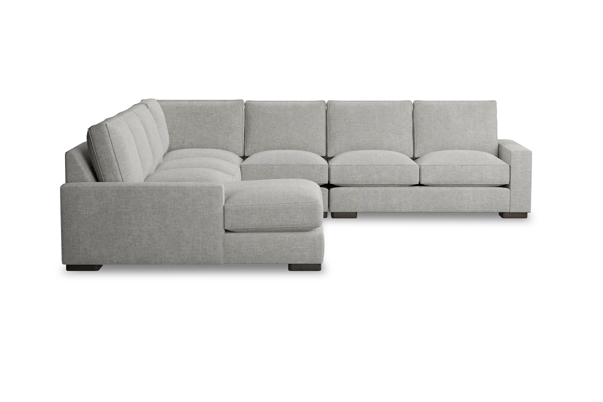 Edgewater Elevation Khaki Large Left Chaise Sectional