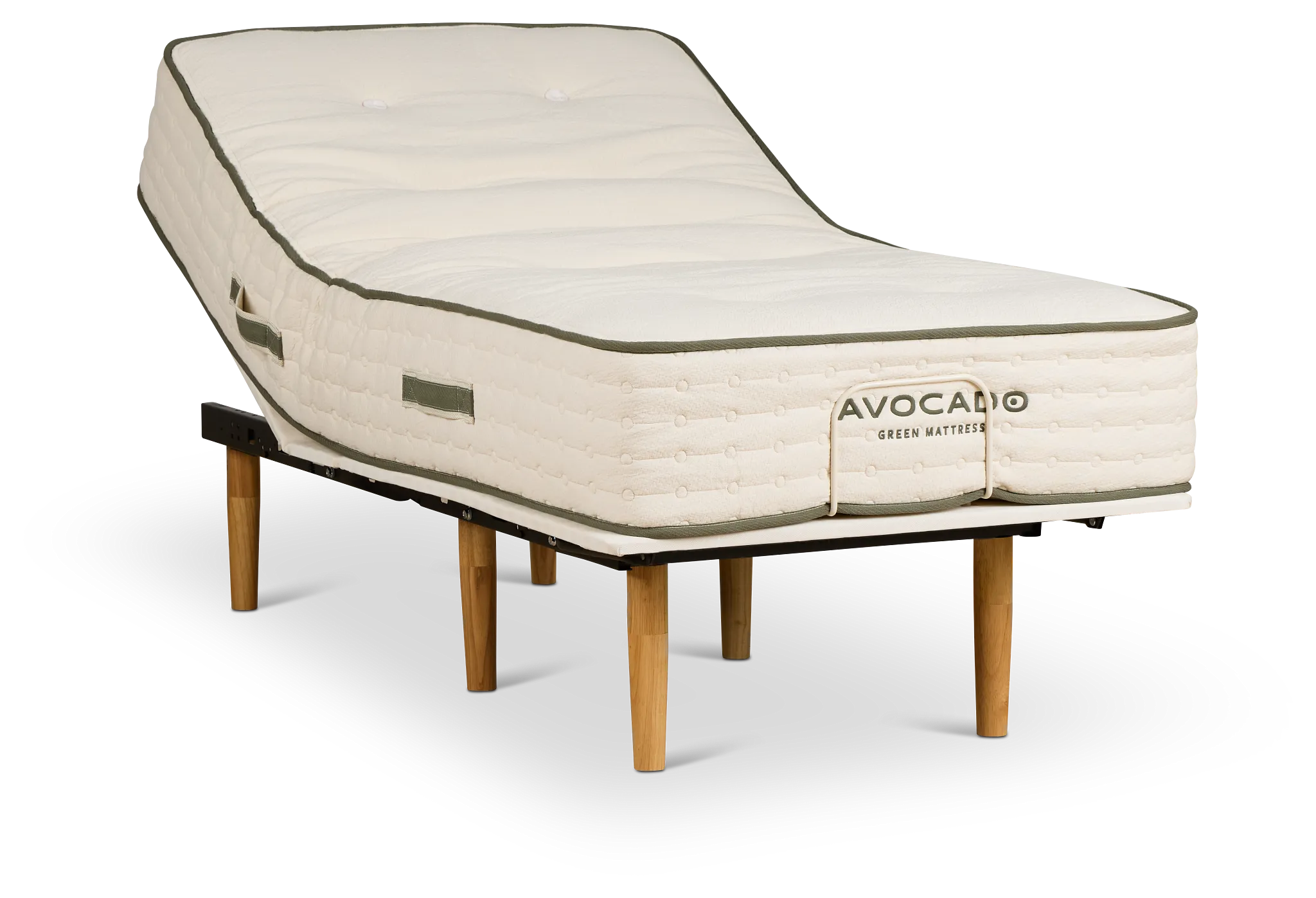 Avocado Green Firm Eco Adjustable Mattress Set