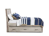 Rivercreek Gray Wood Panel Trundle Bed